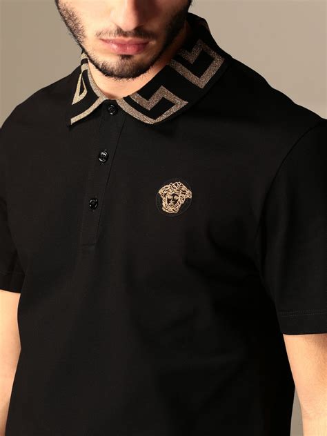 versace collection polo shirts|versace men's polo shirt sale.